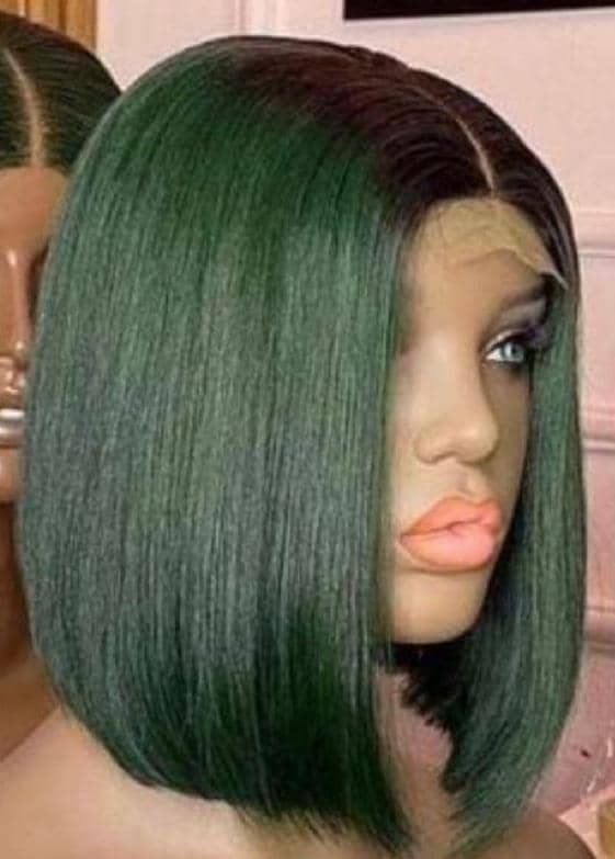 Crystal Bone Straight Wig mit Closure