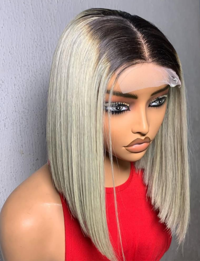Bone Straight Wig mit Closure